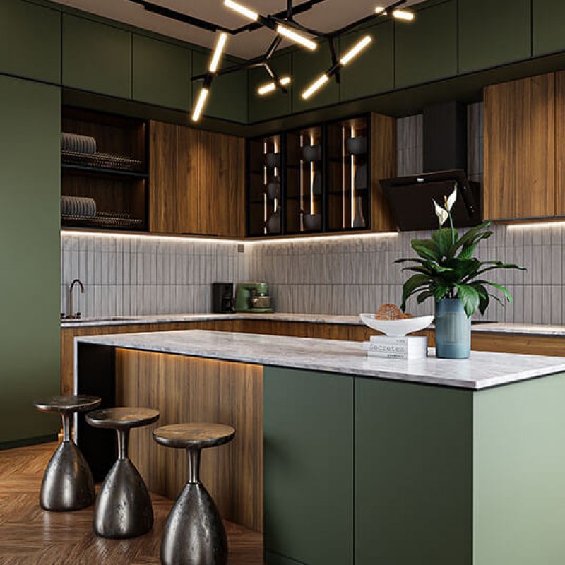 Parma Silkmatt Verde 140 MFC Panel