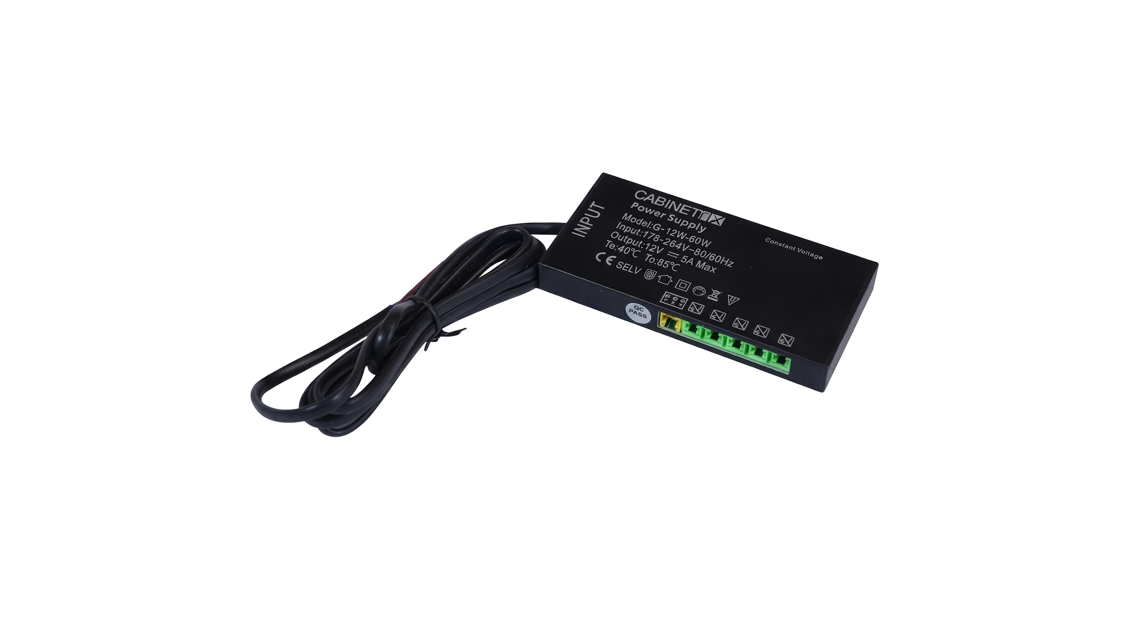 CABINETFIX LED TRANSFORMER 60W - 12V